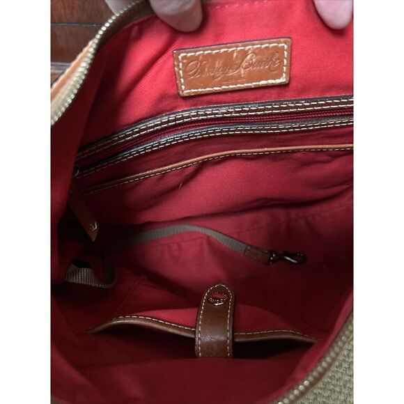 Dooney & Bourke Hobo Bag Black and Brown Pebbled Leather J8616963 - Picture 11 of 15